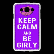 Coque LG L60 Keep Calm Girly Violet