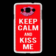 Coque LG L60 Keep Calm Kiss me Rouge