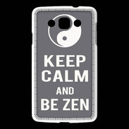 Coque LG L60 Keep Calm Be Zen Gris