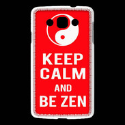 Coque LG L60 Keep Calm Be Zen Rouge