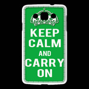 Coque LG L60 Keep Calm Carry on Vert