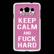 Coque LG L60 Keep Calm Fuck hard Rose