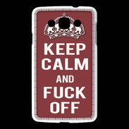 Coque LG L60 Keep Calm Fuck Off Brique