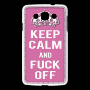 Coque LG L60 Keep Calm Fuck Off Rose