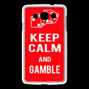 Coque LG L60 Keep Calm Gamble Rouge