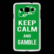 Coque LG L60 Keep Calm Gamble Vert