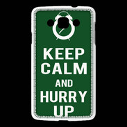Coque LG L60 Keep Calm Hurry up Vert