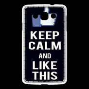 Coque LG L60 Keep Calm Like This Noir