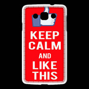 Coque LG L60 Keep Calm Like This Rouge