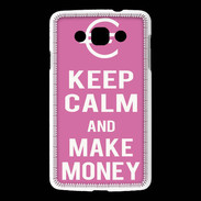 Coque LG L60 Keep Calm Make money Rose