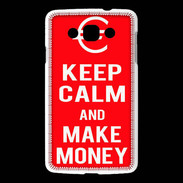 Coque LG L60 Keep Calm Make money Rouge