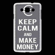 Coque LG L60 Keep Calm Make money Gris