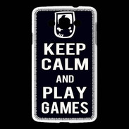 Coque LG L60 Keep Calm Play games Noir