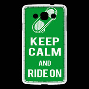 Coque LG L60 Keep Calm Ride on Vert