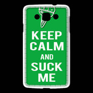 Coque LG L60 Keep Calm Suck me Vert