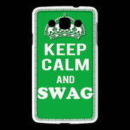 Coque LG L60 Keep Calm Swag Vert