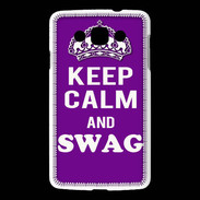 Coque LG L60 Keep Calm Swag Violet