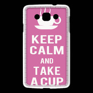 Coque LG L60 Keep Calm Take a cup Rose