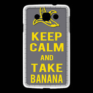 Coque LG L60 Keep Calm Take Banana Gris