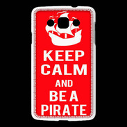 Coque LG L60 Keep Calm Be a Pirate Rouge