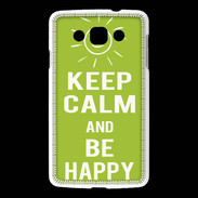 Coque LG L60 Keep Calm Be Happy Vert pomme