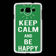 Coque LG L60 Keep Calm Be Happy Vert