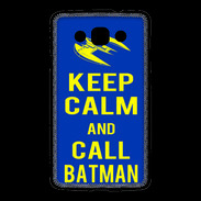Coque LG L60 Keep Calm Batman Bleu