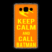 Coque LG L60 Keep Calm Call Batman Orange