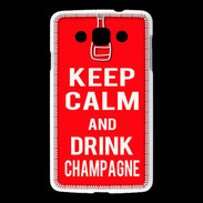 Coque LG L60 Keep Calm Drink champagne Rouge