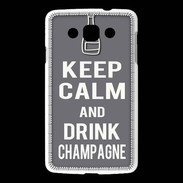 Coque LG L60 Keep Calm Drink champagne Gris