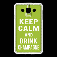 Coque LG L60 Keep Calm Drink champagne Vert pomme