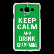 Coque LG L60 Keep Calm Drink champagne Vert