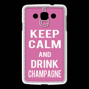 Coque LG L60 Keep Calm Drink champagne Rose