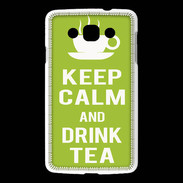 Coque LG L60 Keep Calm Drink Tea Vert pomme