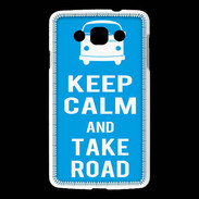 Coque LG L60 Keep Calm Take Road Cyan