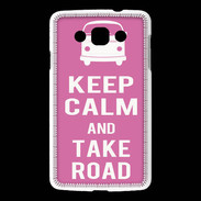 Coque LG L60 Keep Calm Take Road Rose