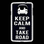 Coque LG L60 Keep Calm Take Road Noir