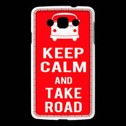 Coque LG L60 Keep Calm Take Road Rouge