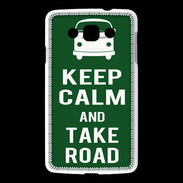 Coque LG L60 Keep Calm Take road Vert