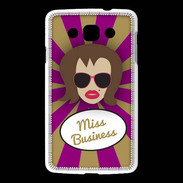 Coque LG L60 Miss business Chatain