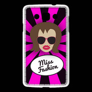 Coque LG L60 Miss Fashion Chatain