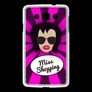 Coque LG L60 Miss Shopping Brune