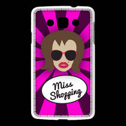 Coque LG L60 Miss Shopping Chatain