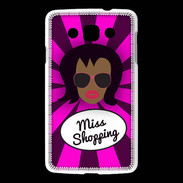 Coque LG L60 Miss Shopping Black