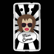 Coque LG L60 Miss Corse Chatain