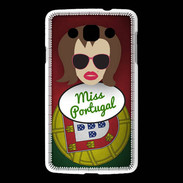 Coque LG L60 Miss Portugal Chatain
