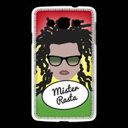 Coque LG L60 Mister Rasta Blanc