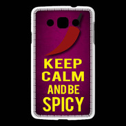 Coque LG L60 Keep Calm and Be Spicy Rose