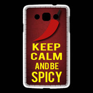 Coque LG L60 Keep Calm and Be Spicy Rouge