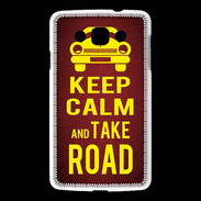 Coque LG L60 Keep Calm and Take o road 2 Rouge